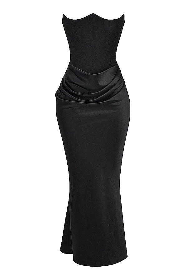 Elegant Strapless Corset Dress for Women