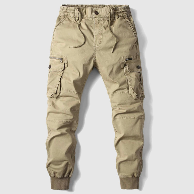 Alexander | Men’s Black Cargo Jogger Pants 0