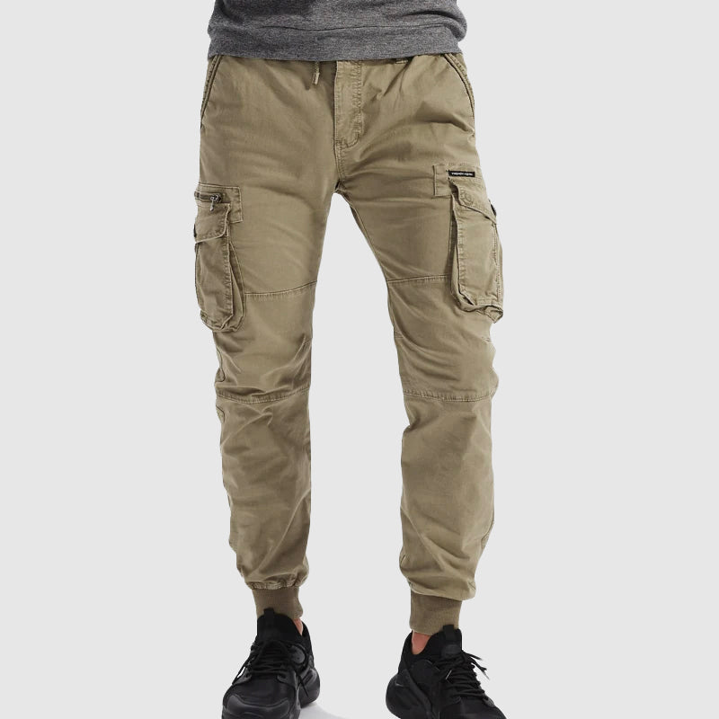 Alexander | Men’s Black Cargo Jogger Pants 1