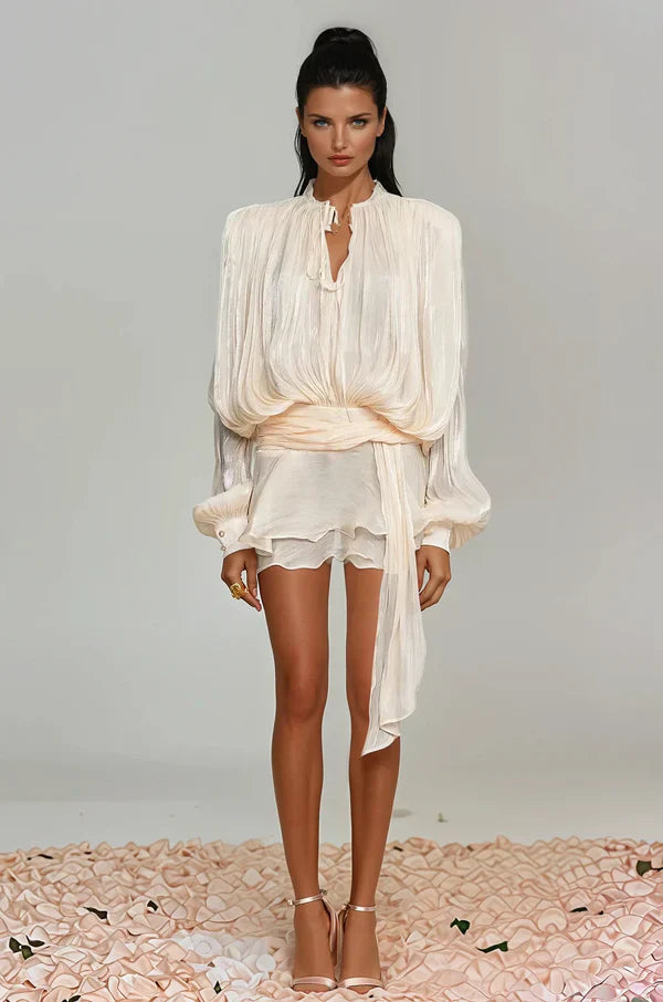 Aminah |  Ruffle Mini Dress 0