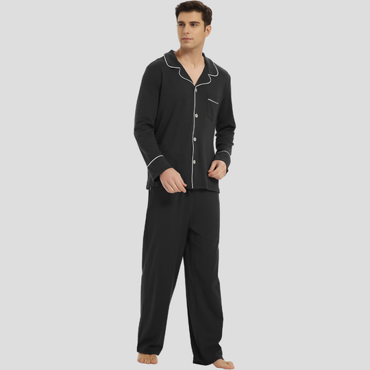 Andrew | Men’s Long Sleeve Classic Pajama Set 0