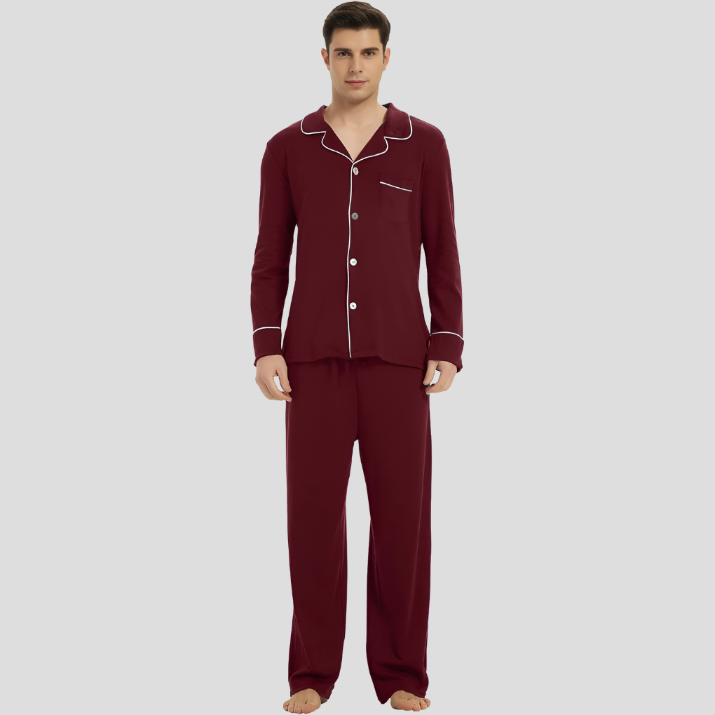Andrew | Men’s Long Sleeve Classic Pajama Set 2