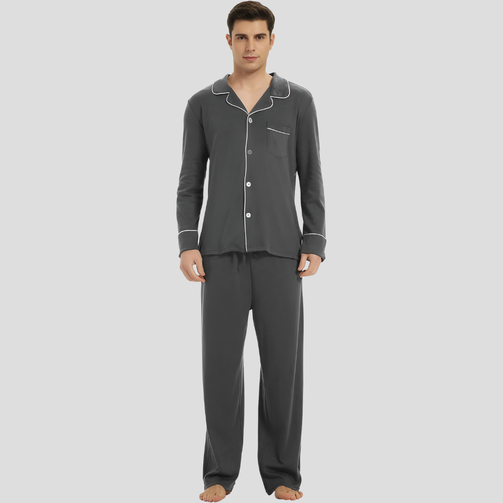 Andrew | Men’s Long Sleeve Classic Pajama Set 3