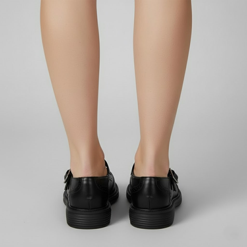 Anna | Chic Classic Boots Vintage Buckle Mary Jane Style 7