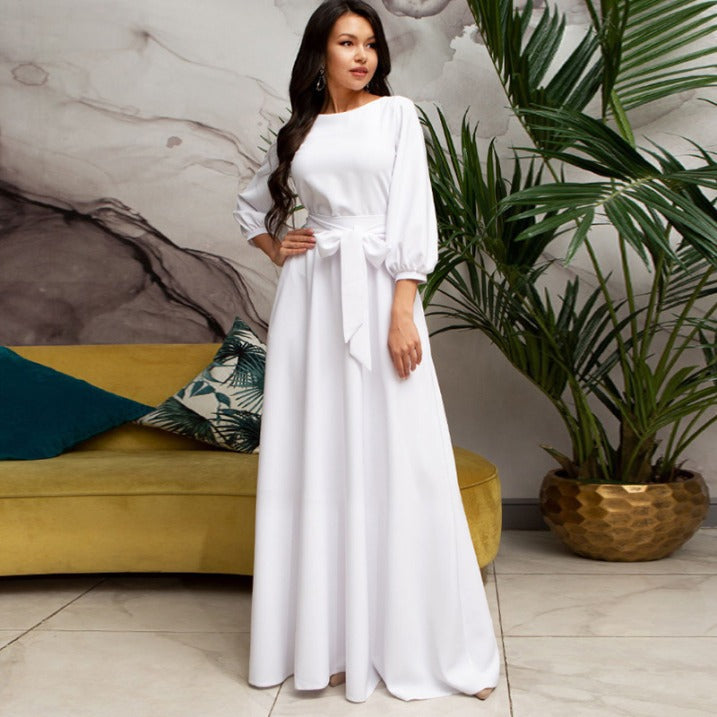 Annabelle | Women’s Long Sleeve Wedding Guest Dress 0