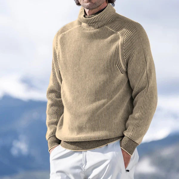 Arthur | Casual Men's Turtleneck Sweater with Ribbed Design 2