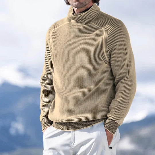 Arthur | Casual Men's Turtleneck Sweater with Ribbed Design 2