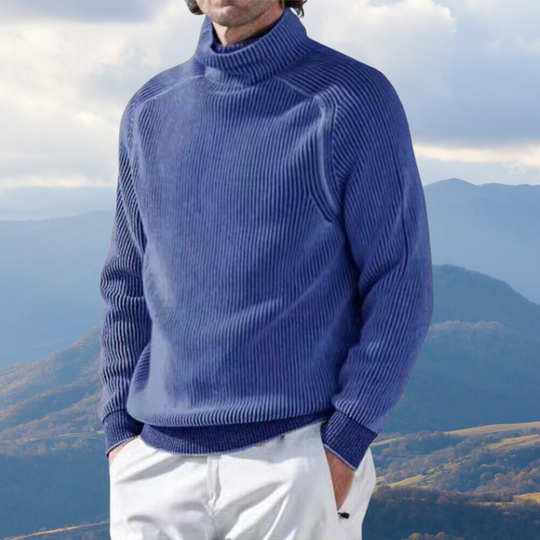 Arthur | Casual Men's Turtleneck Sweater with Ribbed Design 4