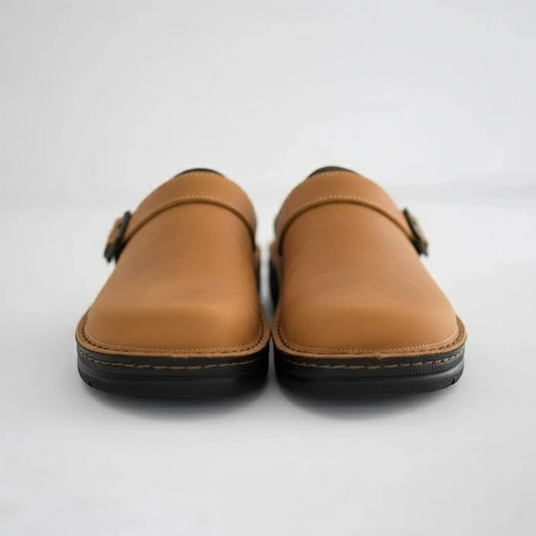 Arthur | Men’s Orthopaedic Leather Slip On Clogs 0