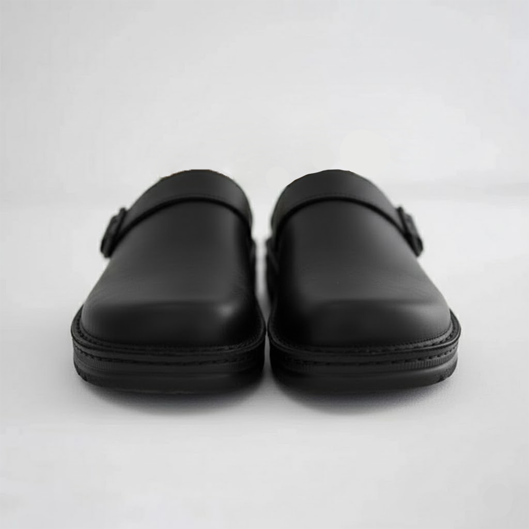 Arthur | Men’s Orthopaedic Leather Slip On Clogs 4