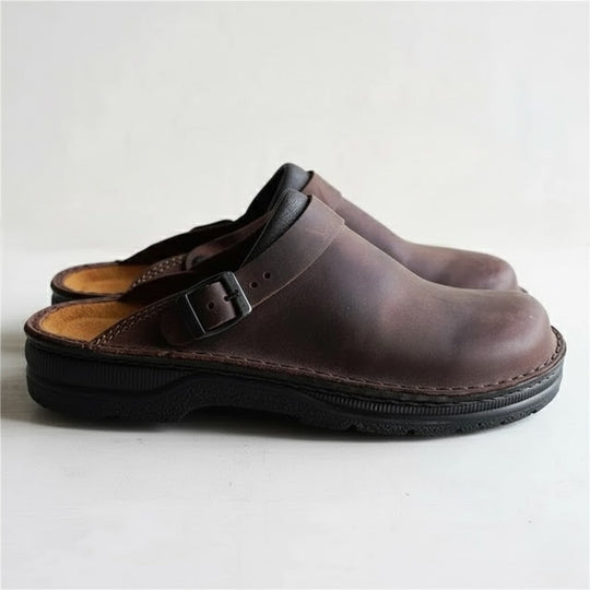 Arthur | Men’s Orthopaedic Leather Slip On Clogs 7