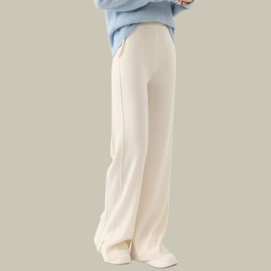 Ava | Women Relaxed Fit High Waist Classic Wool Trousers 0