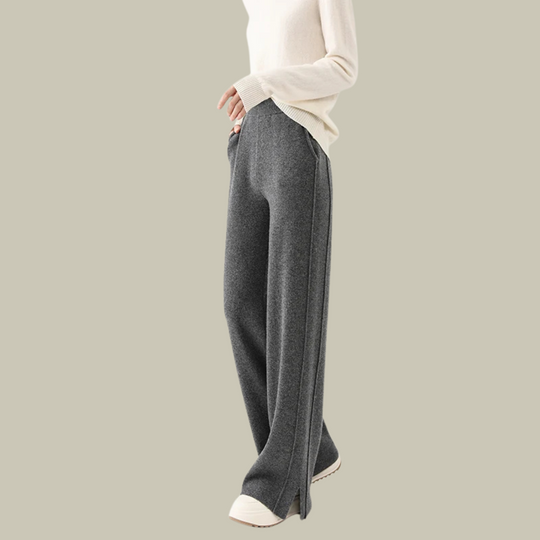 Ava | Women Relaxed Fit High Waist Classic Wool Trousers 6