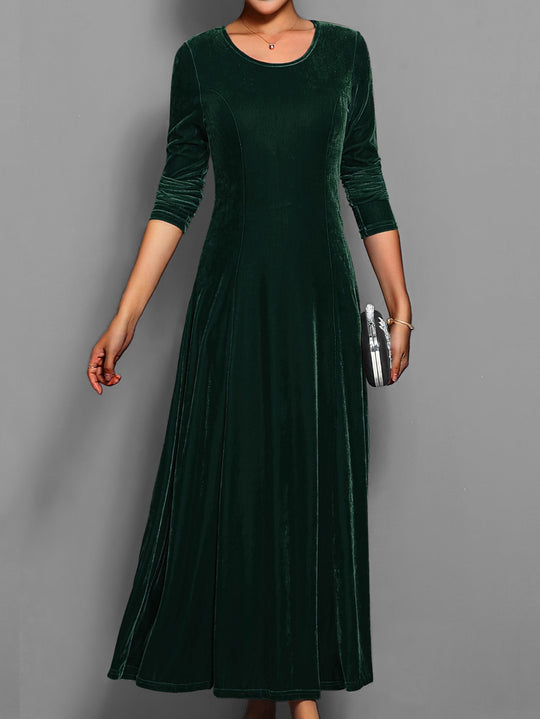 Ava | Women’s Long Sleeve Flared Maxi Dress 1