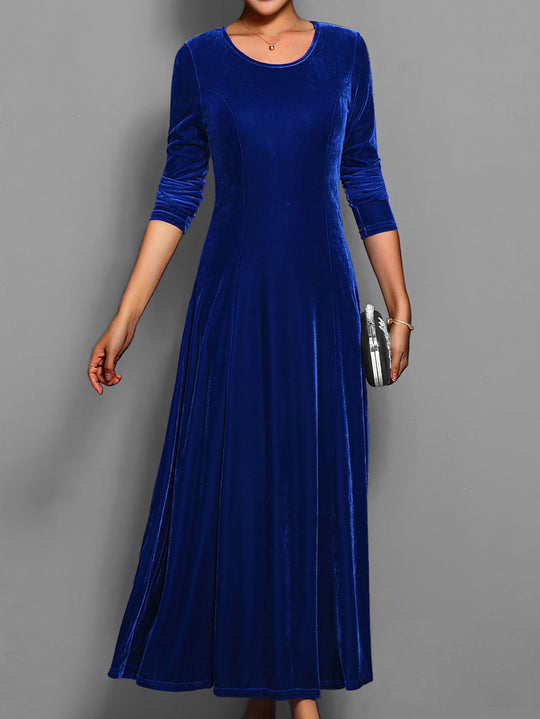 Ava | Women’s Long Sleeve Flared Maxi Dress 2