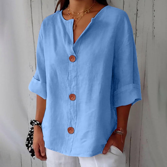 Brianna™ | Button-Front Blouse 0