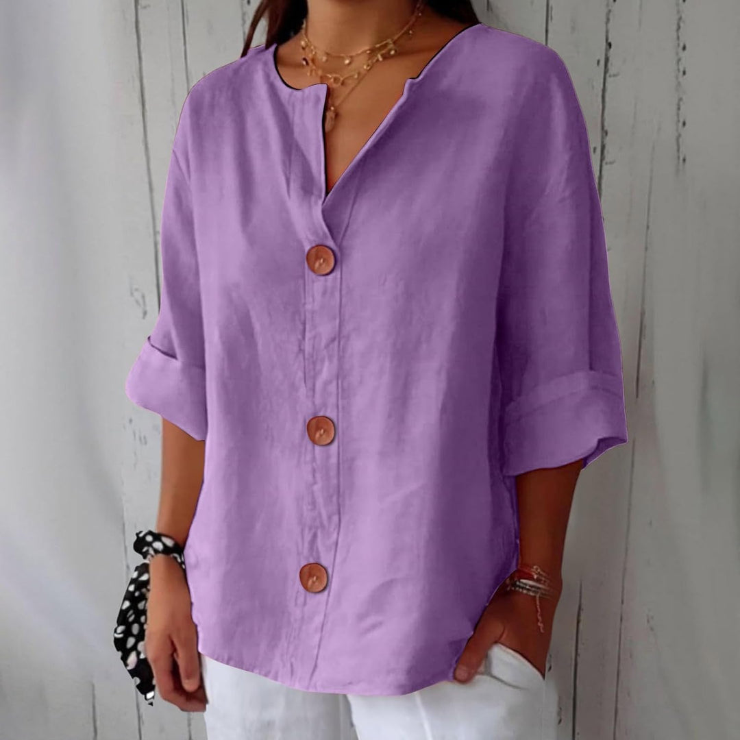 Brianna™ | Button-Front Blouse 10