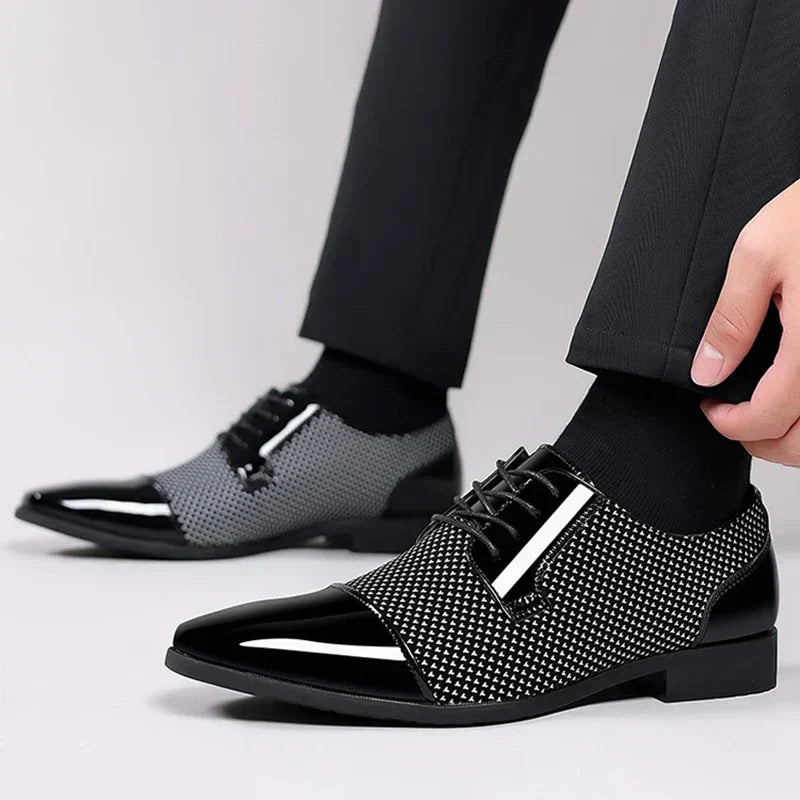 Carl | Men’s Winter Business Shoes with Glossy Finish 0