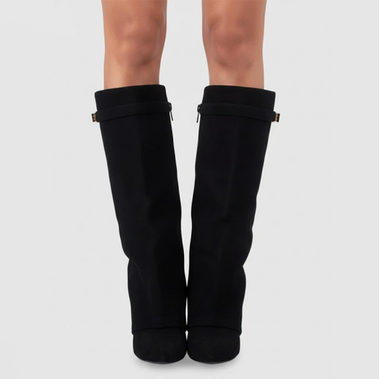 Connor | Women’s Leather Thigh-High Boots with Buckle 1