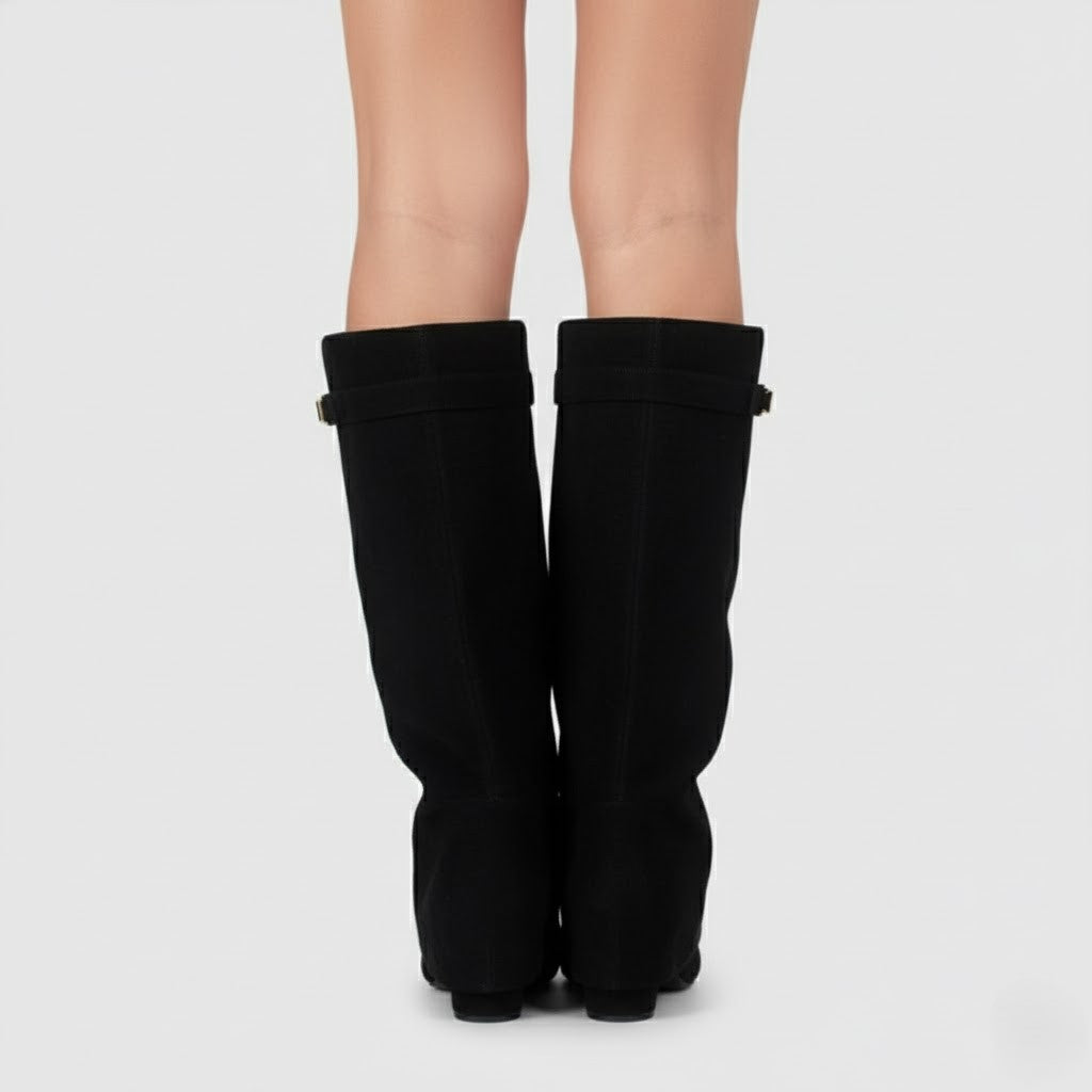 Connor | Women’s Leather Thigh-High Boots with Buckle 2