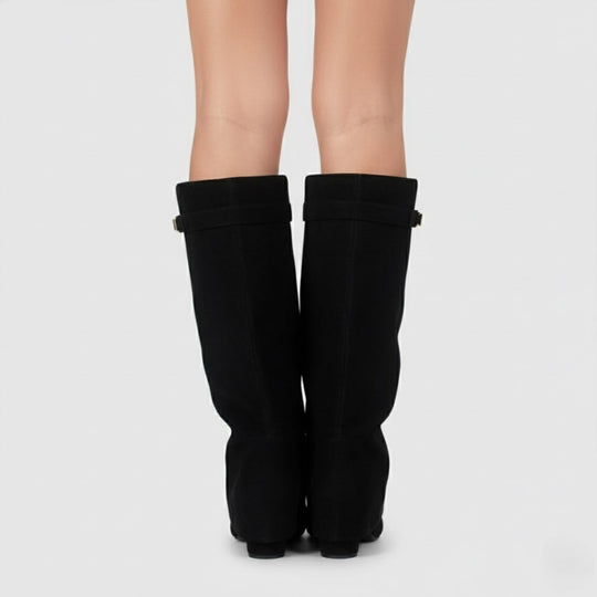 Connor | Women’s Leather Thigh-High Boots with Buckle 2