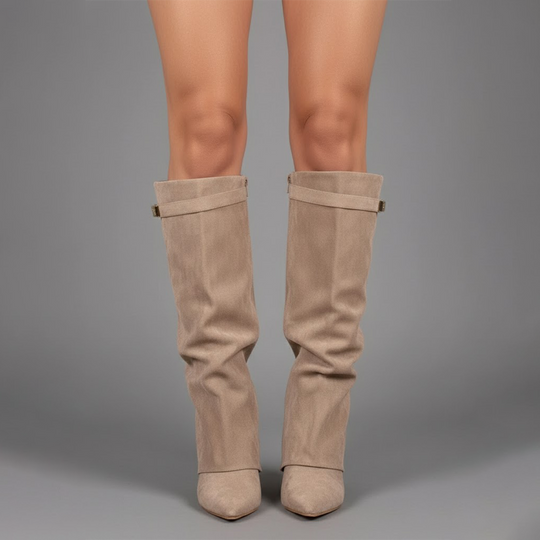 Connor | Women’s Leather Thigh-High Boots with Buckle 3