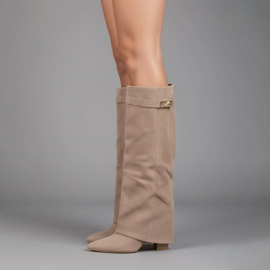 Connor | Women’s Leather Thigh-High Boots with Buckle 4