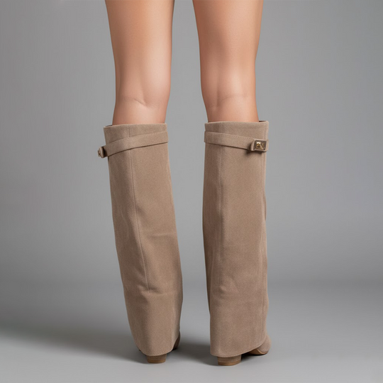Connor | Women’s Leather Thigh-High Boots with Buckle 5