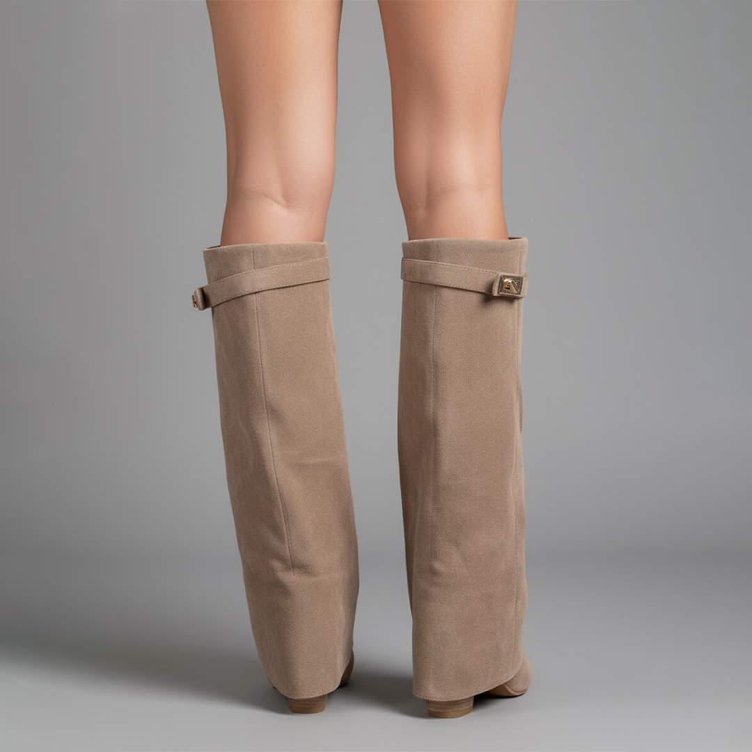 Connor | Women’s Leather Thigh-High Boots with Buckle 5