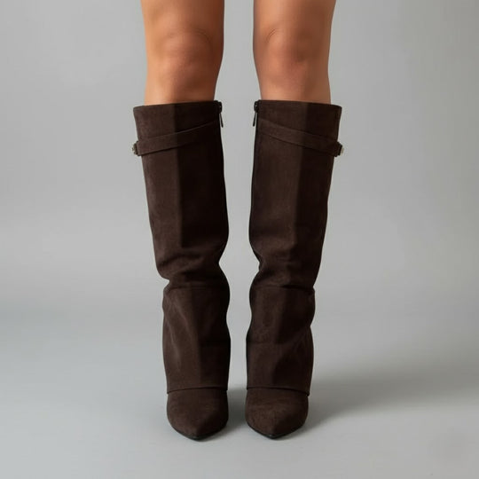 Connor | Women’s Leather Thigh-High Boots with Buckle 6