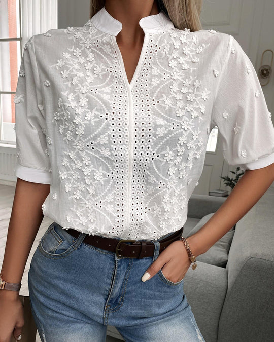 Cressida | Embroidered Blouse 0