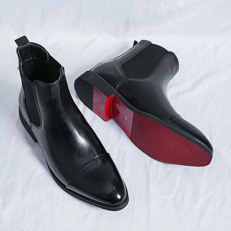 Daniel | Men’s Elegant Leather Slip On Boots 0