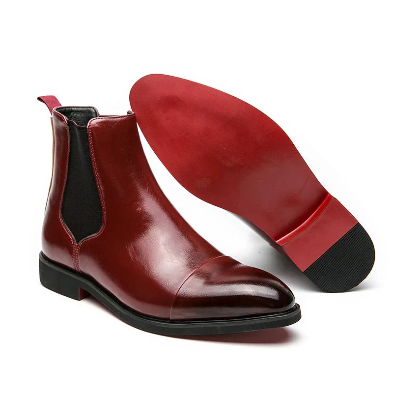 Daniel | Men’s Elegant Leather Slip On Boots 1