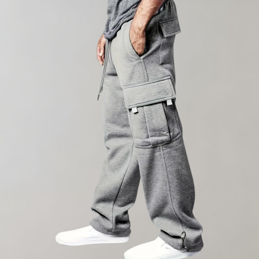 David | Men’s Drawstring Cargo Jogger Pants for Comfort 0