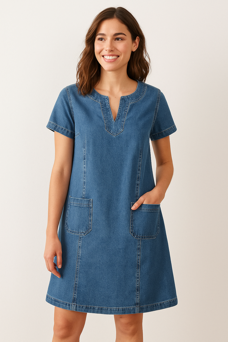 Demi | Summer Soft Denim Dress 0