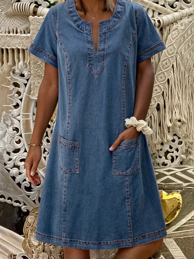 Demi | Summer Soft Denim Dress 1