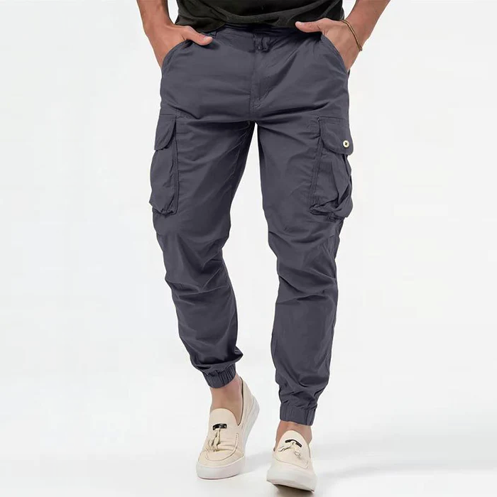 Elijah| Men’s Utility Cargo Pants with Drawstring Waist 0