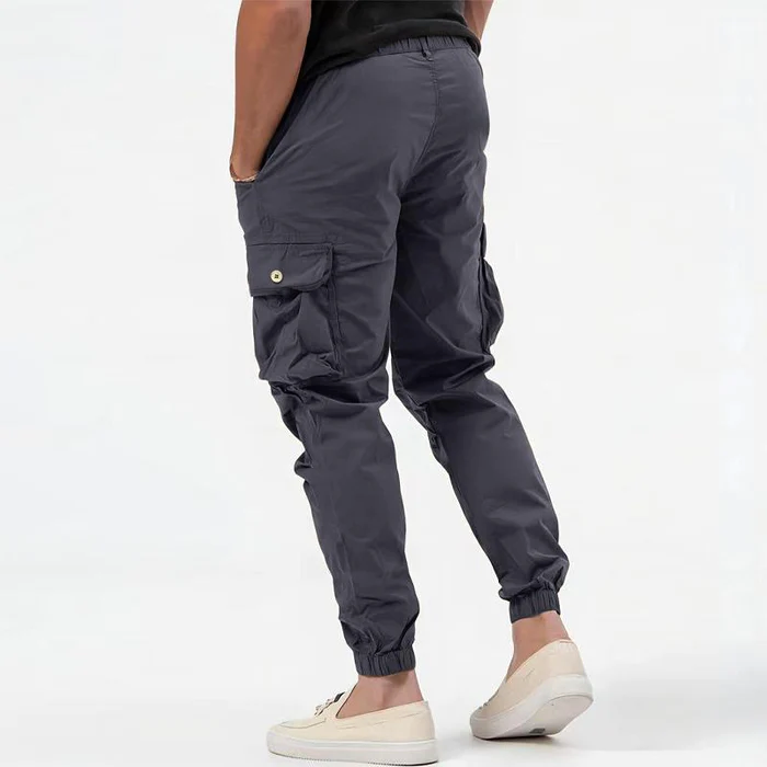 Elijah| Men’s Utility Cargo Pants with Drawstring Waist 1