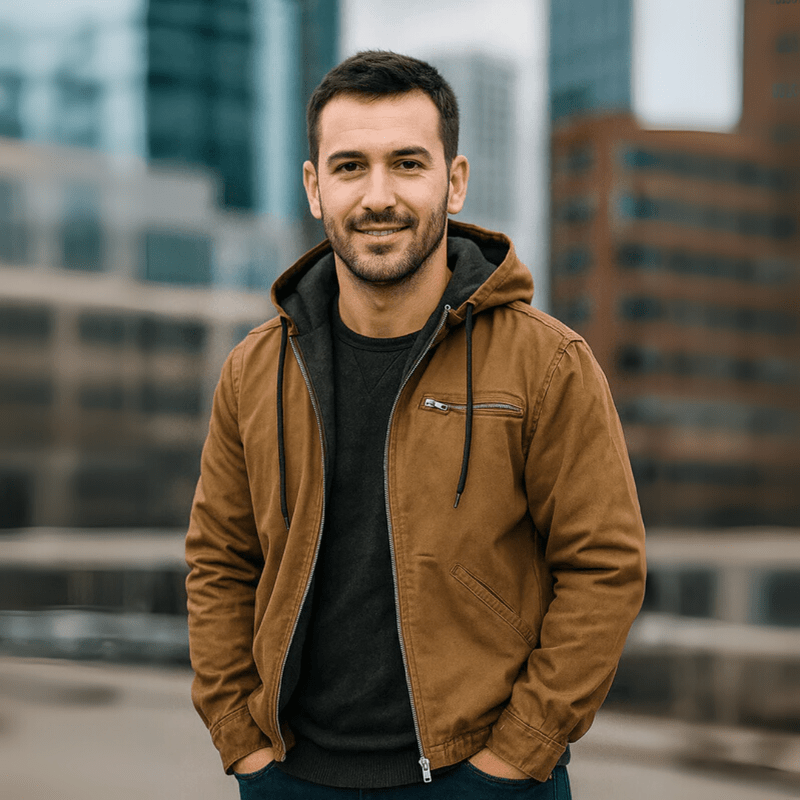 Elliot | Men’s Hooded Zip-Up Winter Casual Jacket 1