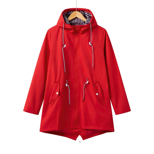 Eloise | Women’s Hooded Zip Front Casual Design Jacket 5