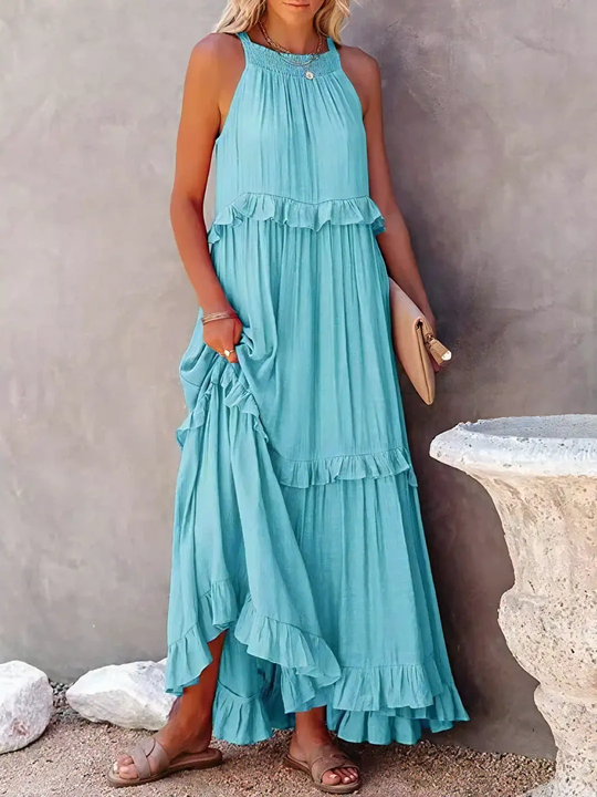 Enya | Ruffle Detail Maxi Dress 15