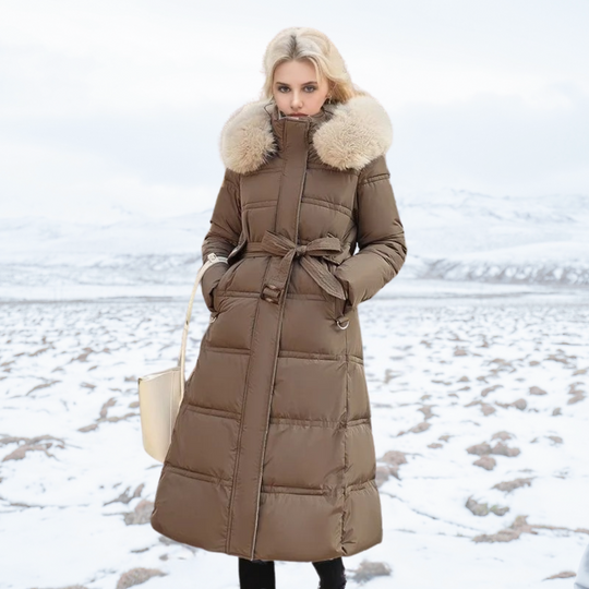 Florence | Women’s High-Collar Long Puffer Winter Coat 0