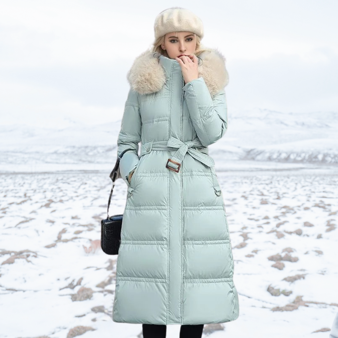 Florence | Women’s High-Collar Long Puffer Winter Coat 5
