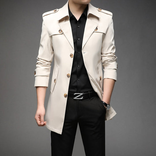 George | Men’s Classic Double-Breasted Trench Coat 0