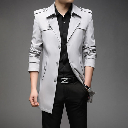 George | Men’s Classic Double-Breasted Trench Coat 2