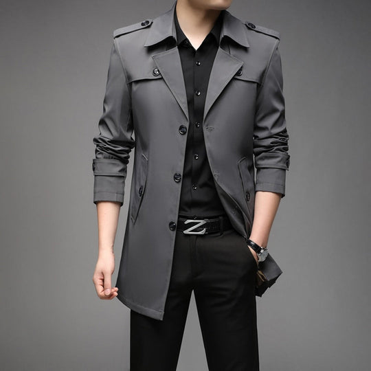 George | Men’s Classic Double-Breasted Trench Coat 3
