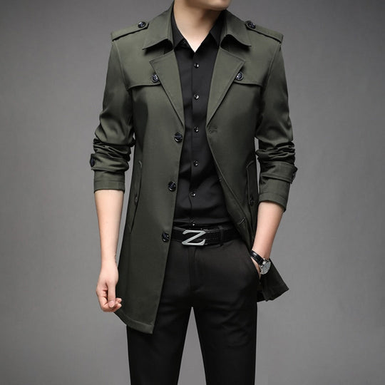 George | Men’s Classic Double-Breasted Trench Coat 4