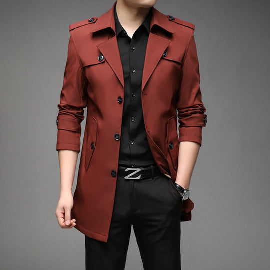 George | Men’s Classic Double-Breasted Trench Coat 7