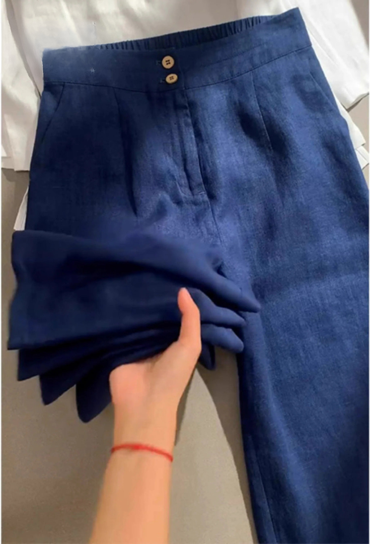 Heirra | Linen Wide Leg Trousers 0