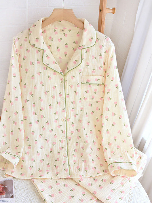 Holly | Women’s Cozy Button Down Lounge Pajama Set 0